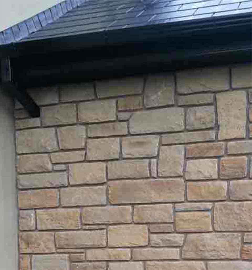 sandstone wall gable