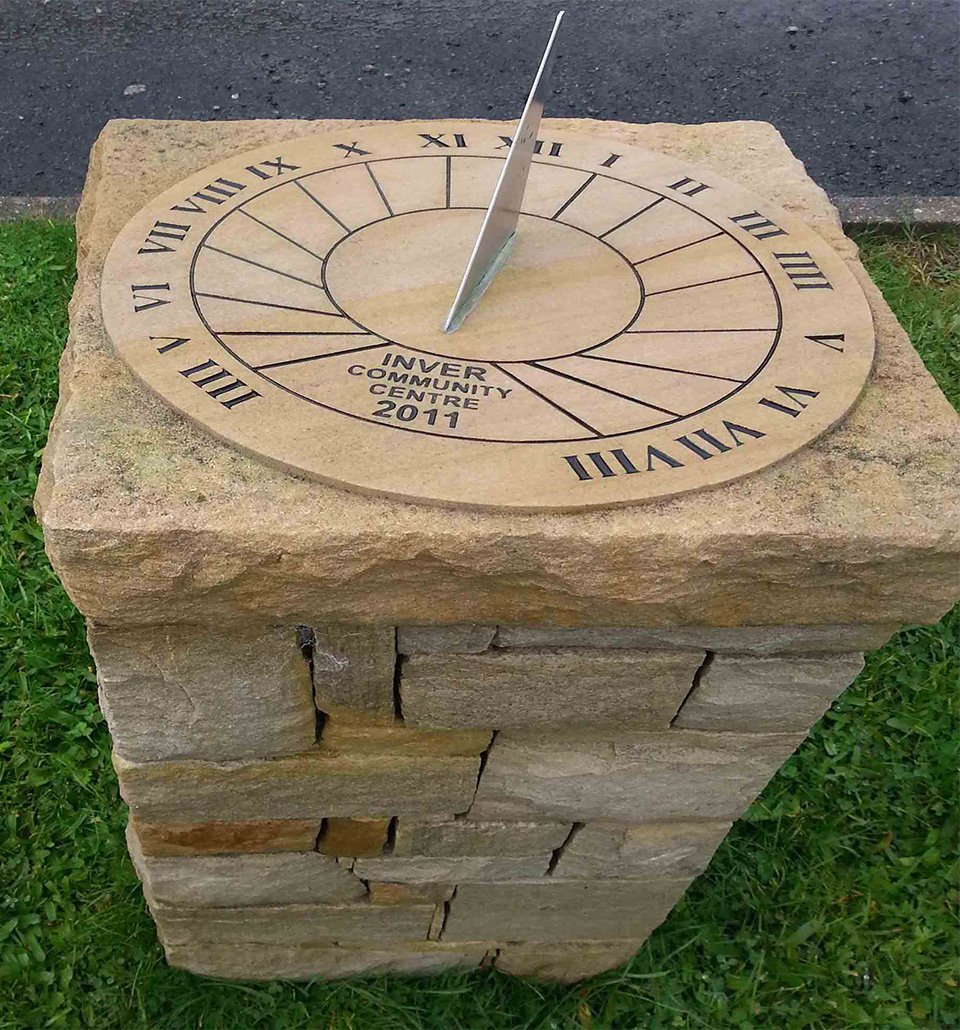 sandstone sun dial